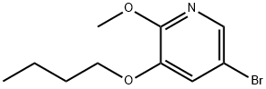 5-broMo-3-butoxy-2-Methoxypyridine Struktur