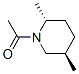 Piperidine, 1-acetyl-2,5-dimethyl-, trans- (9CI) Struktur