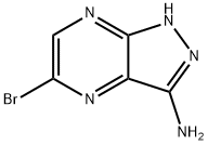 5-BroMo-1H-pyrazolo[3,4-b]pyrazin-3-aMine Struktur