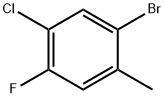 2-BROMO-4-CHLORO-5-FLUOROTOLUENE Struktur