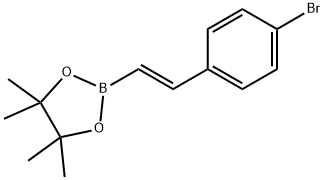 4-broMo-trans-beta-styrylboronic acid pinacol ester Struktur