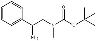 (S)-tert-butyl 2-amino-2-phenylethyl(methyl)carbamate Struktur