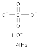 tetraaluminium decahydroxide sulphate Struktur