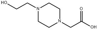 [4-(2-HYDROXY-ETHYL)-PIPERAZIN-1-YL]-ACETIC ACID Struktur