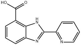 1H-Benzimidazole-7-carboxylic acid, 2-(2-pyridinyl)- Struktur