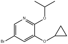 5-broMo-3-cyclopropoxy-2-isopropoxypyridine Struktur