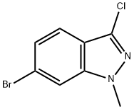 1H-Indazole, 6-broMo-3-chloro-1-Methyl- Struktur