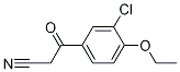 3-(3-chloro-4-ethoxyphenyl)-3-oxopropanenitrile Struktur