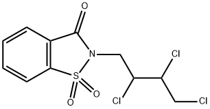 2-(2,3,4-trichlorobutyl)-1H-1,2-benzisothiazole-1,1,3(2H)-trione Struktur