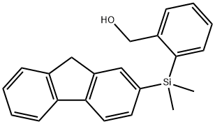 [2-(9H-Fluoren-2-yldimethylsilyl)phenyl]methanol Struktur