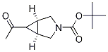 Cis-tert-butyl6-acetyl-3-azabicyclo[3.1.0]hexane-3-carboxylate Struktur