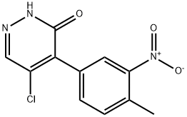 3(2H)-pyridazinone,5-chloro-4-(3-nitro-4-Methylphenyl) Struktur