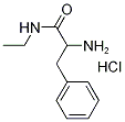 2-Amino-N-ethyl-3-phenylpropanamide hydrochloride Struktur