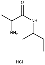 2-Amino-N-(sec-butyl)propanamide hydrochloride Struktur