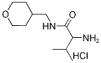 2-Amino-3-methyl-N-(tetrahydro-2H-pyran-4-ylmethyl)butanamide hydrochloride Struktur