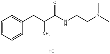 2-Amino-N-[2-(dimethylamino)ethyl]-3-phenylpropanamide dihydrochloride Struktur