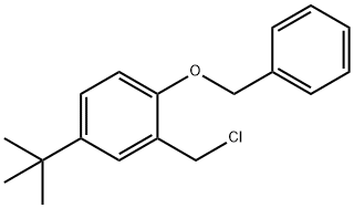 Benzene, 2-(chloroMethyl)-4-(1,1-diMethylethyl)-1-(phenylMethoxy)- Struktur