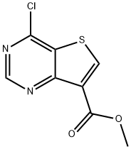 methyl 4-chlorothieno[3,2-d]pyrimidine-7-carboxylate Struktur