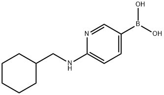 2-(CyclohexylMethylaMino)pyridine-5-boronic acid Struktur