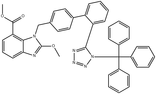 N-Trityl Candesartan Methyl Ester Methoxy Analogue Struktur