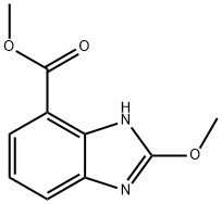 2-Methoxy-1H-benzimidazole-4-carboxylic Acid Methyl Ester Struktur