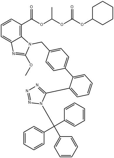 N-Trityl Candesartan Cilexetil Methoxy Analogue Struktur