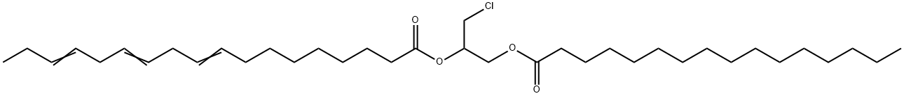 rac-1-Palmitoyl-2-linolenoyl-3-chloropropanediol Struktur