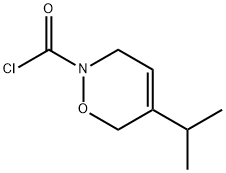 2H-1,2-Oxazine-2-carbonylchloride,3,6-dihydro-5-(1-methylethyl)-(9CI) Struktur