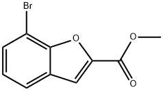 METHYL-7-BROMO-1-BENZOFURAN-2-CARBOXYLATE Struktur