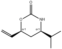 2H-1,3-Oxazin-2-one,6-ethenyltetrahydro-4-(1-methylethyl)-,cis-(9CI) Struktur