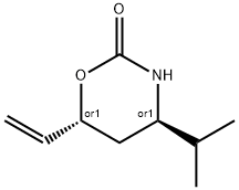 2H-1,3-Oxazin-2-one,6-ethenyltetrahydro-4-(1-methylethyl)-,trans-(9CI) Struktur