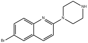 6-BROMO-2-PIPERAZIN-1-YL-QUINOLINE Struktur