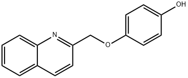 4-(2-Quinolinylmethoxy)phenol Struktur