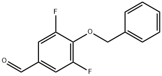 3,5-DIFLUORO-4-(PHENYLMETHOXY)-BENZALDEHYDE Struktur