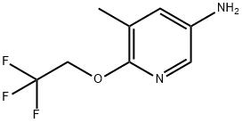 5-Methyl-6-(2,2,2-trifluoroethoxy)pyridin-3-aMine Struktur