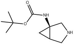 Cis-(3-Aza-Bicyclo[3.1.0]Hex-1-Yl)-Carbamic Acid Tert-Butyl Ester Struktur