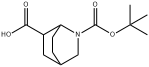 RaceMic 2-Aza-bicyclo[2.2.2]octane-2,6-dicarboxylic acid 2-tert-butyl ester Structure