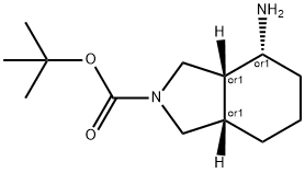 (3aR,4R,7aS)-tert-butyl 4-(tert-butoxycarbonylaMino)hexahydro-1H-isoindole-2(3H)-carboxylate Struktur