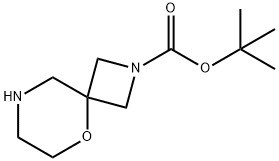 2-BOC-5-噁-2,8-二氮雜螺[3.5]壬烷 結(jié)構(gòu)式