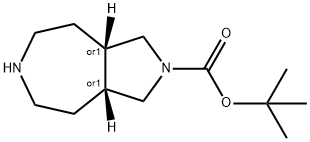 cis-2-Boc-octahydro-pyrrolo[3,4-d]azepine Struktur