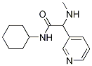 N-Cyclohexyl-2-(methylamino)-2-(pyridin-3-yl)acetamide Struktur