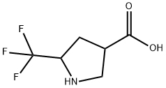 5-(trifluoroMethyl)pyrrolidine-3-carboxylic acid Struktur