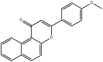 4'-METHOXY-5,6-BENZOFLAVONE Struktur