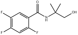 2,4,5-TRIFLUORO-N-(1-HYDROXY-2-METHYLPROPAN-2-YL)BENZAMIDE Struktur