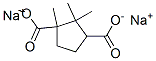 1,2,2-Trimethyl-1,3-cyclopentanedicarboxylic acid disodium salt Struktur