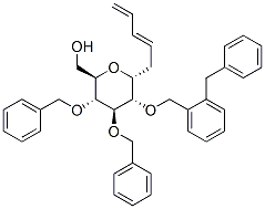 5-(tetra-O-benzyl-alpha-glucopyranosyl)-1,3-pentadiene Struktur