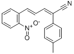 5-(2-Nitrophenyl)-2-(4-methylphenyl)-2,4-pentadienenitrile Struktur