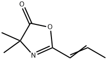 5(4H)-Oxazolone,4,4-dimethyl-2-(1-propenyl)-(9CI) Struktur