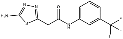 5-AMino-N-[3-(trifluoroMethyl)phenyl]-1,3,4-thiadiazole-2-acetaMide Struktur