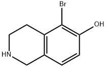 6-Isoquinolinol, 5-broMo-1,2,3,4-tetrahydro- Struktur